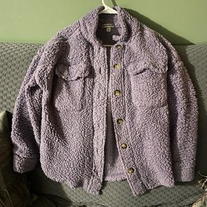 Purple Sherpa Sweater